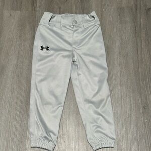 Under Armour Gray Softball pants with Elastic Waistband